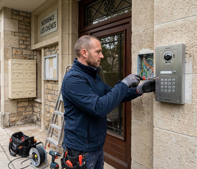 Installation d'un interphone pour maison et résidence